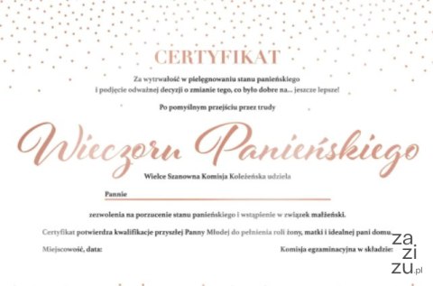 Certyfikat Bride to Be rosegold | 128855 Certyfikat Bride to Be rosegold | 128855