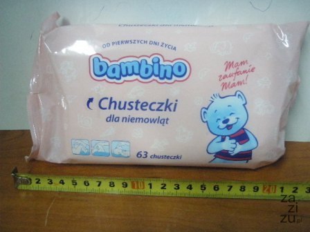 Chusteczki nawilżane 63szt BAMBINO Chusteczki nawilżane 63szt BAMBINO