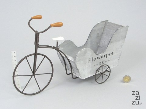 Doniczka/osłonka ROWER 35x20x14cm Doniczka/osłonka ROWER 35x20x14cm