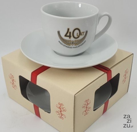 Filiżanka +spodek 40 lat Filiżanka +spodek 40 lat