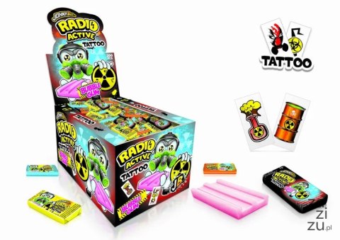 Guma balonowa RADIO ACTIVE TATTOO + tatuaż op.200szt. Guma balonowa RADIO ACTIVE TATTOO + tatuaż op.200szt.