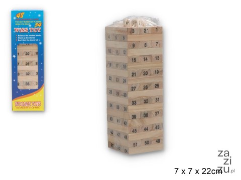 Klocki drewniane wieża Z4404 Klocki drewniane wieża Z4404