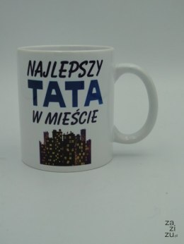Kubek ceramiczny 300 ml w kartoniku NAJLEPSZY TATA W MIEŚCIE