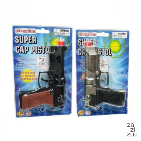 Pistolet metalowy na spłonkę Pistolet metalowy na spłonkę