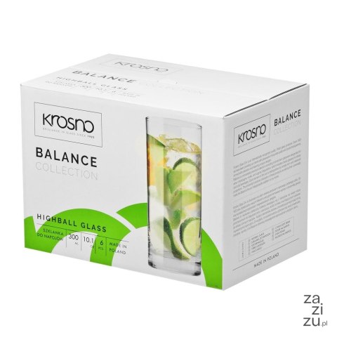 Szklanki long drink Balance 300ml 6szt Szklanki long drink Balance 300ml 6szt