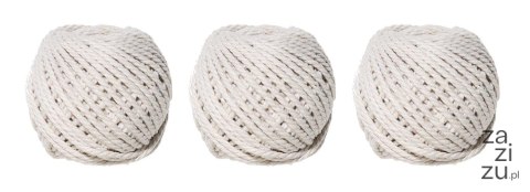 Sznurek biały 3mm x 20m 3szt SB-3151 Sznurek biały 3mm x 20m 3szt SB-3151