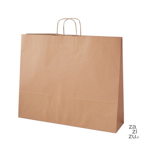 Torba papierowa 25szt. skr. rączka szara 54x14x44cm Torba papierowa 25szt. skr. rączka szara 54x14x44cm