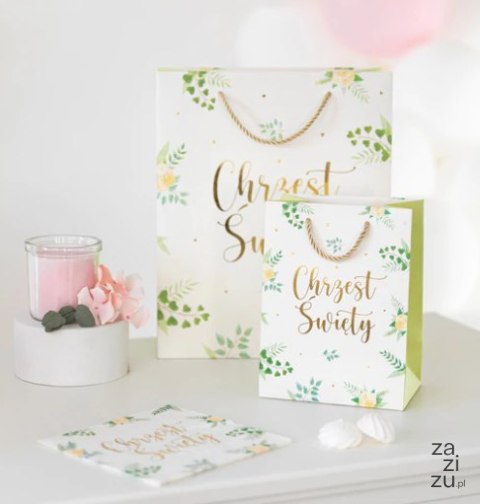 Torebki na prezenty 15x20cm Chrzest 12szt. | 127704 Torebki na prezenty 15x20cm Chrzest 12szt. | 127704