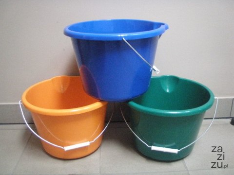 Wiadro 12l. z metalową rączką Wiadro 12l. z metalową rączką
