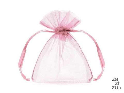 Woreczki z organzy 13x9cm RÓŻOWE 12szt Tort-0031róż Woreczki z organzy 13x9cm RÓŻOWE 12szt Tort-0031róż