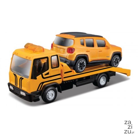 Auto laweta + TOW TRUCK W/CAR BBURAGO 1:43 18-31399 Auto laweta + TOW TRUCK W/CAR BBURAGO 1:43 18-31399