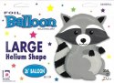 Balon foliowy szop pracz leśny 91 cm