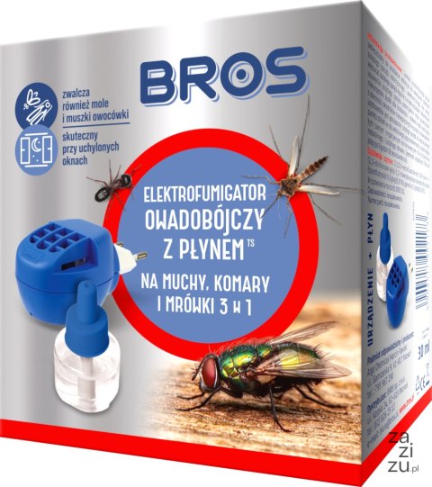 Elektrofumigator + płyn na muchy, mrówki, komary Elektrofumigator + płyn na muchy, mrówki, komary