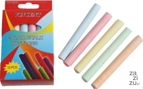 Kreda kolorowa 8cm 12szt. w pud. | KR-807Z Kreda kolorowa 8cm 12szt. w pud. | KR-807Z