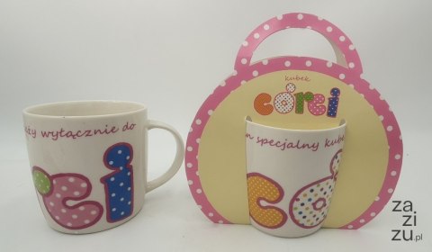 Kubek ceramiczny w ozdobnym opakowaniu - Córci Kubek ceramiczny w ozdobnym opakowaniu - Córci