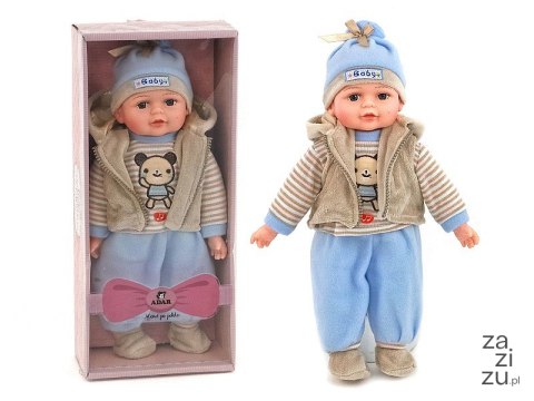 Lalka bobas 35cm z polskim dźwiękiem, śpiewa i mówi po polsku w pudełku Lalka bobas 35cm z polskim dźwiękiem, śpiewa i mówi po polsku w pudełku
