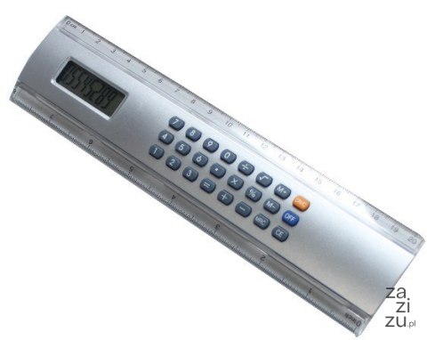Linijka 20cm z kalkulatorem srebrna w pud. | LI-612Z Linijka 20cm z kalkulatorem srebrna w pud. | LI-612Z