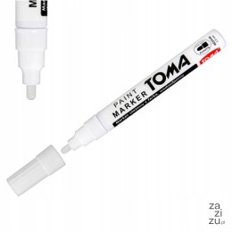Marker olejowy 4szt TOMA do malowania STALI,GUMY,DREWNA,PLASTIKU I SZKŁA - BIAŁY