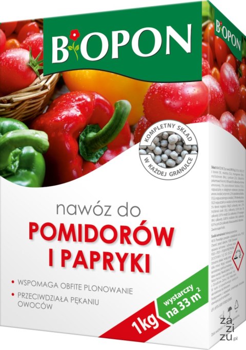 Nawóz do pomidorów i papryki granulat 1kg Nawóz do pomidorów i papryki granulat 1kg