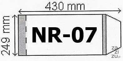 Okładka B5 regulowana 25szt. wys.249mm | 0547 Okładka B5 regulowana 25szt. wys.249mm | 0547