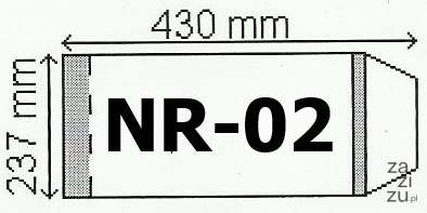 Okładka B5 regulowana 50szt. wys.237mm | 0134 Okładka B5 regulowana 50szt. wys.237mm | 0134