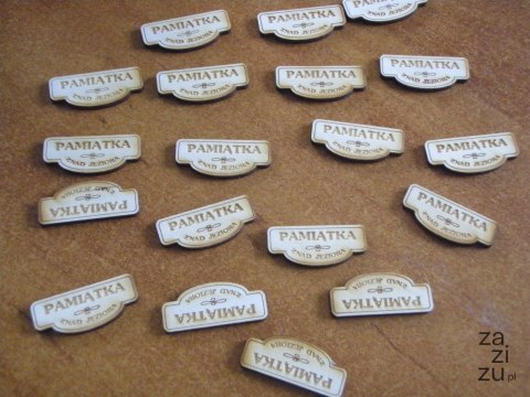 Przywieszka 20szt. PAMIĄTKA ZNAD JEZIORA 4 x 1 cm Przywieszka 20szt. PAMIĄTKA ZNAD JEZIORA 4 x 1 cm