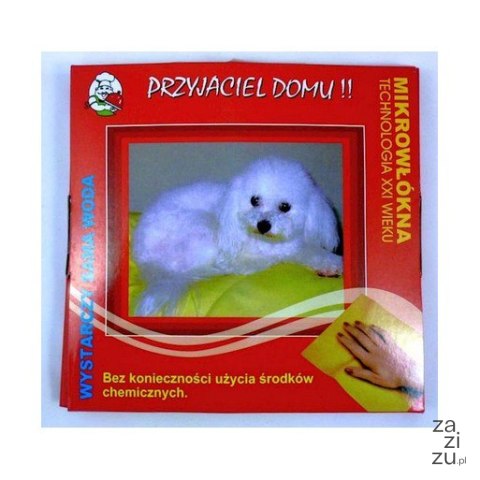 Ściereczka z mikrowłókna "PRZYJACIEL DOMU" 32 x 32 cm Ściereczka z mikrowłókna "PRZYJACIEL DOMU" 32 x 32 cm