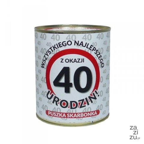Skarbonka metalowa 40 lat Skarbonka metalowa 40 lat