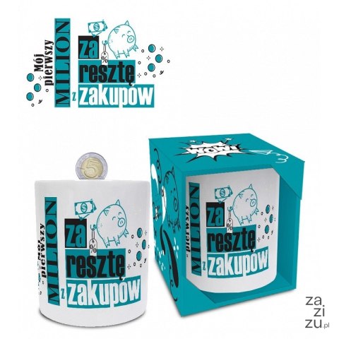 Skarbonka mój pierwszy milion za resztę z zakupów Skarbonka mój pierwszy milion za resztę z zakupów