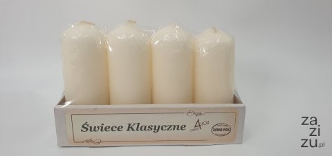 Świeca 100mm ecru 4szt Świeca 100mm ecru 4szt
