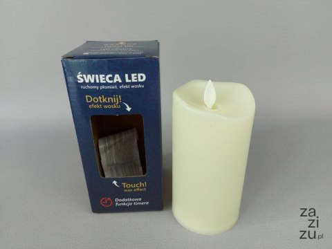 Świeca 4szt led z ruchomym płomieniem ecru 150 x 75 mm Świeca 4szt led z ruchomym płomieniem ecru 150 x 75 mm