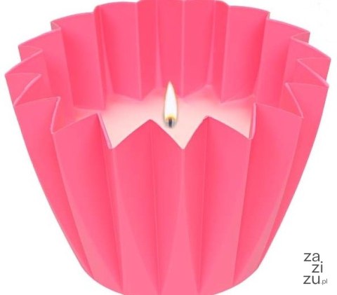 Świeca lampion ogrodowy aromat różowa Świeca lampion ogrodowy aromat różowa