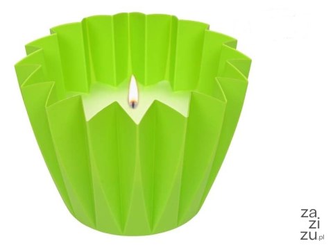 Świeca lampion ogrodowy aromat zielona Świeca lampion ogrodowy aromat zielona