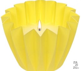 Świeca lampion ogrodowy aromat żółta