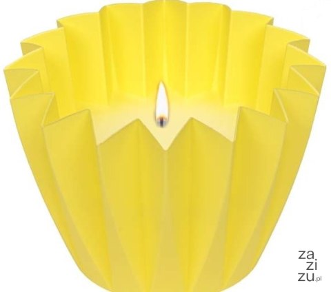 Świeca lampion ogrodowy aromat żółta Świeca lampion ogrodowy aromat żółta