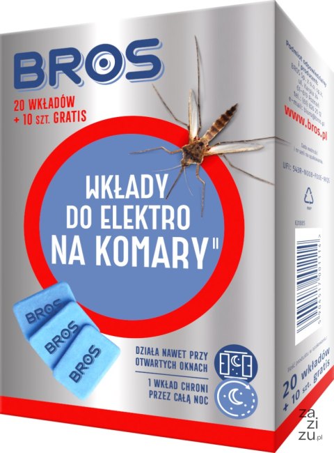 Wkłady do elektrofumigatora na komary 20szt. + 10 wkładów GRATIS Wkłady do elektrofumigatora na komary 20szt. + 10 wkładów GRATIS