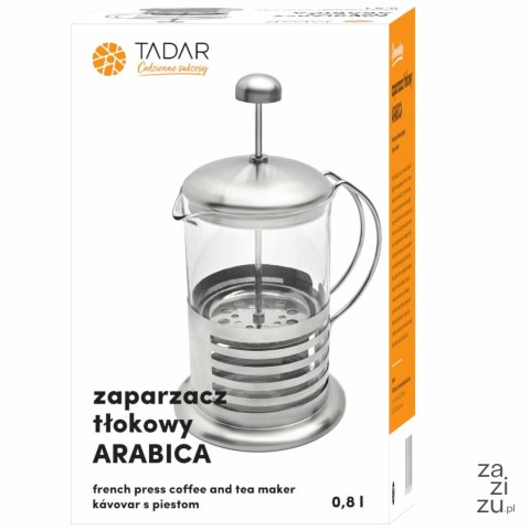 Zaparzacz tłokowy French press Tadar Arabica 0,8L Zaparzacz tłokowy French press Tadar Arabica 0,8L