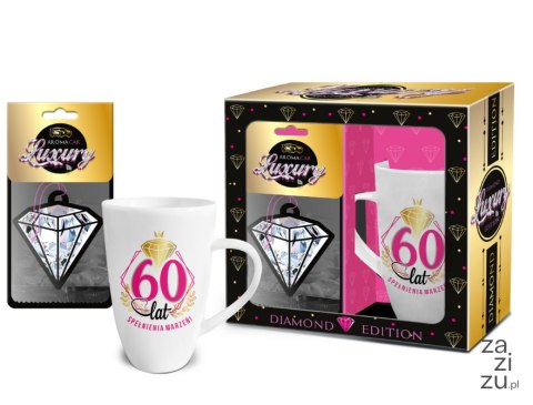 Zestaw kubek Baryłka NBC wysoka 400ml + zapach samochodowy - 60 lat spełnienia marzeń!