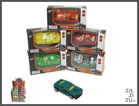 Auto metalowe sportowe 7cm Auto metalowe sportowe 7cm