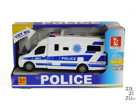 Auto policyjne, światło, dźwięk 19,5x9x6cm Auto policyjne, światło, dźwięk 19,5x9x6cm