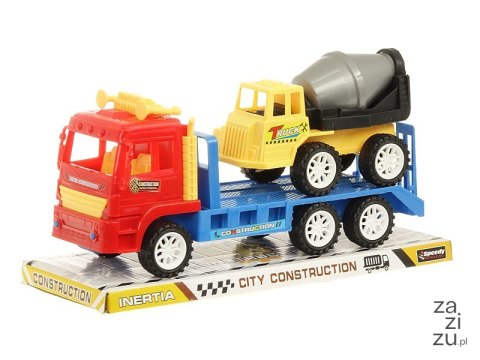 Auto z lawetą i autem ciężarowym 29cm Auto z lawetą i autem ciężarowym 29cm