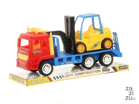 Auto z lawetą i pojazdem ciężarowym z napędem 33cm Auto z lawetą i pojazdem ciężarowym z napędem 33cm