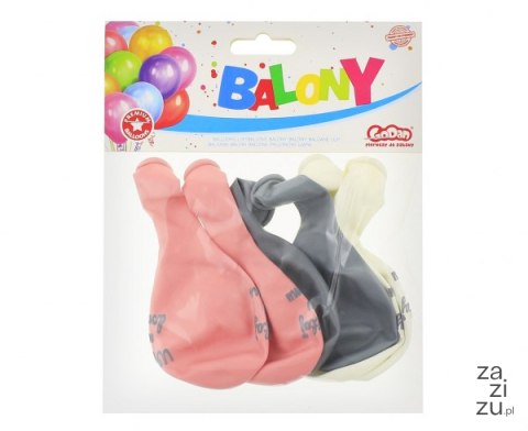 Balony Premium Witaj w domu różowe 12" 6szt. Balony Premium Witaj w domu różowe 12" 6szt.
