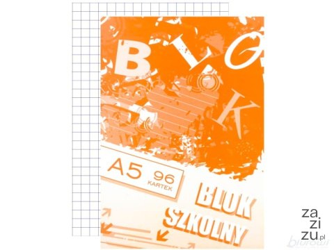 Blok szkolny A5 96 kartek kratka 10szt. Blok szkolny A5 96 kartek kratka 10szt.