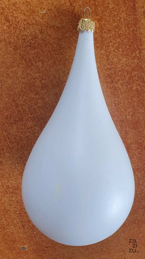 Bombka 5szt biała do decupage KROPLA 18cm SURKRP018 Bombka 5szt biała do decupage KROPLA 18cm SURKRP018