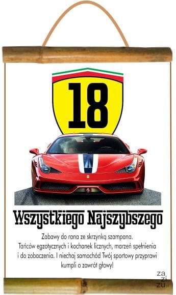 Dyplom urodzinowy dla Pana 18-nastka Dyplom urodzinowy dla Pana 18-nastka
