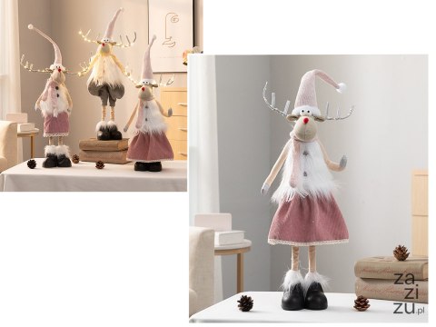 Figurka z teleskopowymi nogami PANI RENIFER w sukience 93/70cm | XGI-106 Figurka z teleskopowymi nogami PANI RENIFER w sukience 93/70cm | XGI-106