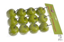 Jabłka sztuczne 4cm 12szt. | 22CAN8-APP02_GR