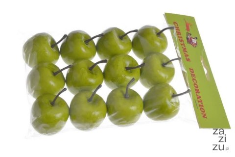 Jabłka sztuczne 4cm 12szt. | 22CAN8-APP02_GR Jabłka sztuczne 4cm 12szt. | 22CAN8-APP02_GR