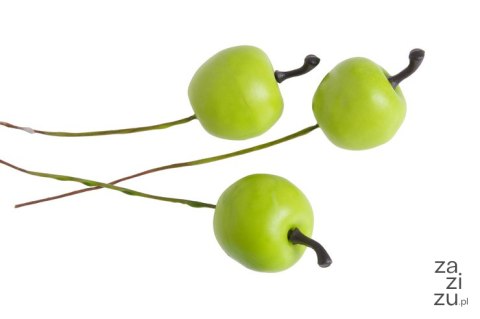 Jabłuszka na druciku matowe 2cm 30szt. | 7CAN7029 Jabłuszka na druciku matowe 2cm 30szt. | 7CAN7029